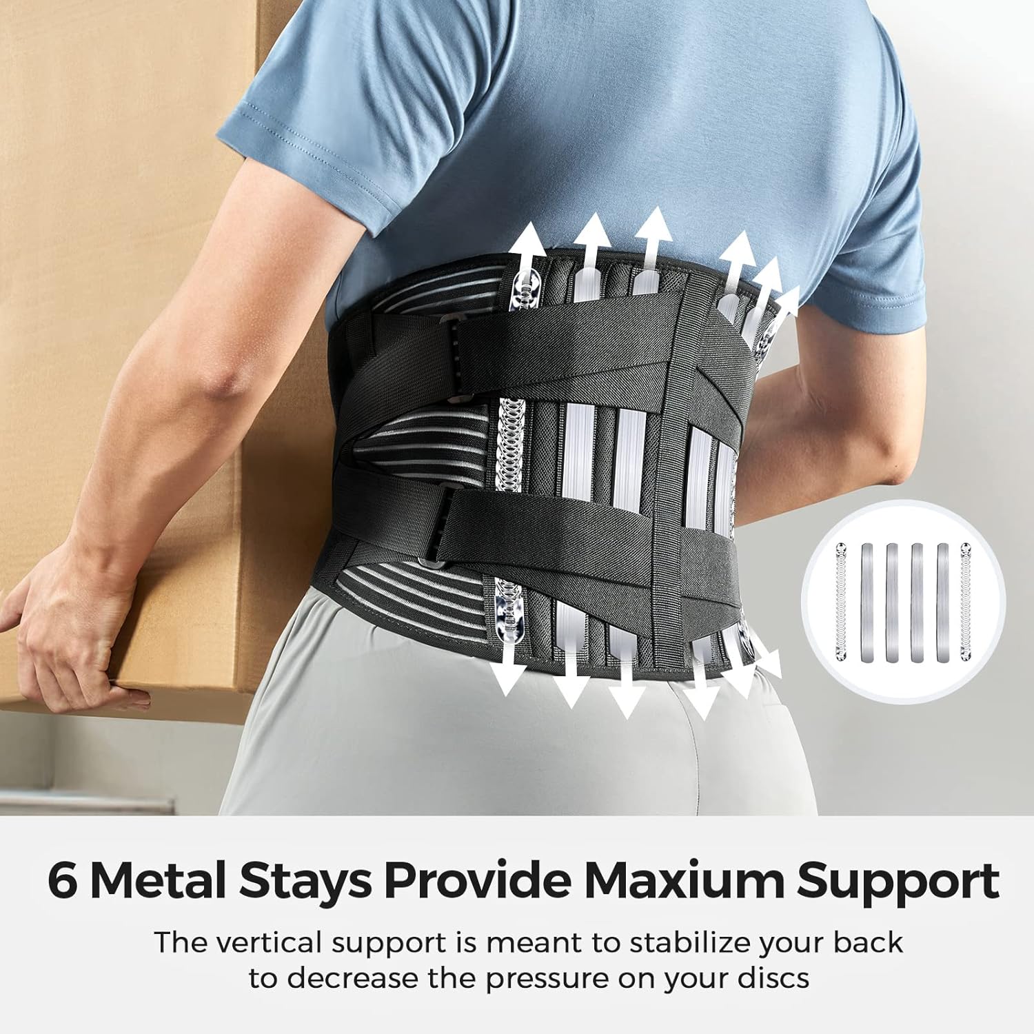Rapid Relief Back Support Belt: Breathable Lumbar Brace for Sciatica & Lower Back Pain – Orthopedic Design for All-Day Comfort WhoKnows