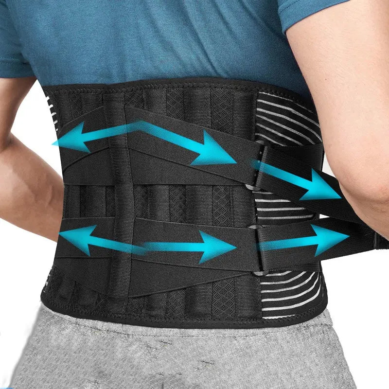 Rapid Relief Back Support Belt: Breathable Lumbar Brace for Sciatica & Lower Back Pain – Orthopedic Design for All-Day Comfort WhoKnows